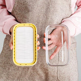 Butter Dish with Lid Rectangle Butter Keeper with Cutter Slicer Butter Box for Refrigerate Butter Container JT30