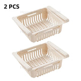 Retractable Multifunctional Tiered Refrigerator Shelf Fridge Organizer Box Fresh Divider Layer Shelf Kitchen Storage Organizer