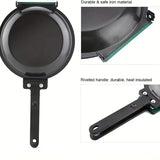 Double Sided Folding Non Stick Frying Pan, Breakfast Pan, Waffle and Cake Frying Pan, Kitchen Tools, New Kitchen Accessories