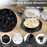 Upgraded Chicken Shredder with Transparent Cover, Large Non-Slip Blade for Meat & Vegetables, Easy to Clean Kitchen Tools