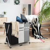 1/3 Grids Dirty Clothes Laundry Basket Storing Waterproof Oxford Storage Bags Portable Foldable Clothing Toy Household Organizer