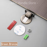 Non-Punch Magnetic Door Stopper Hidden Doorstop Door Holder Zinc Alloy Wall Protector Wind-Proof Stop Door Hardware