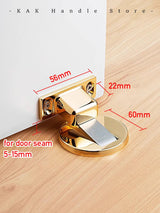 Non-Punch Magnetic Door Stopper Hidden Doorstop Door Holder Zinc Alloy Wall Protector Wind-Proof Stop Door Hardware
