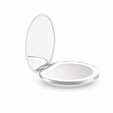 Espejo de Bolsillo con Luz LED y Doble Aumento 1X/3X