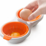 Molde Doble para Escalfar Huevos en Microondas