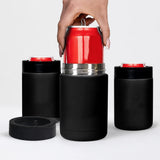 Enfriador de Latas de Acero Inoxidable con Abridor Integrado