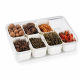 Caja Organizadora de Snacks con Tapa, 4/8 Compartimentos