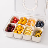 Caja Organizadora de Snacks con Tapa, 4/8 Compartimentos