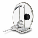 Soporte de Acero Inoxidable para Tapas y Utensilios de Cocina