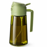 Aceitera Pulverizadora de Cristal 2 en 1, 470 ml